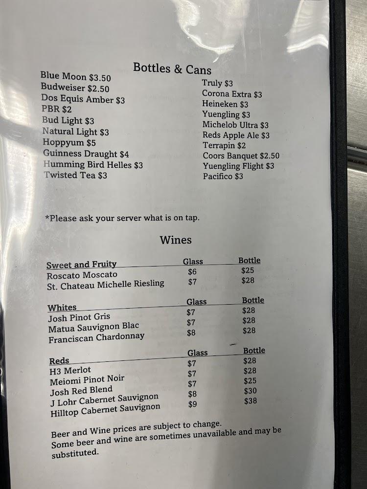Generations Casual Dining Menu image 4